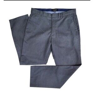 Banana Republic Men's Gray Non-Iron Tailored Slim-Fit Flat Front Pants Sz 32x30